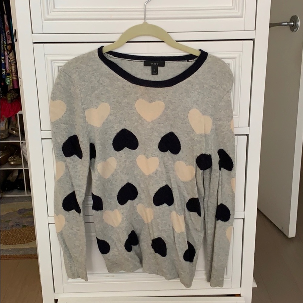 Wool/nylon/rabbit/viscose blend with hearts